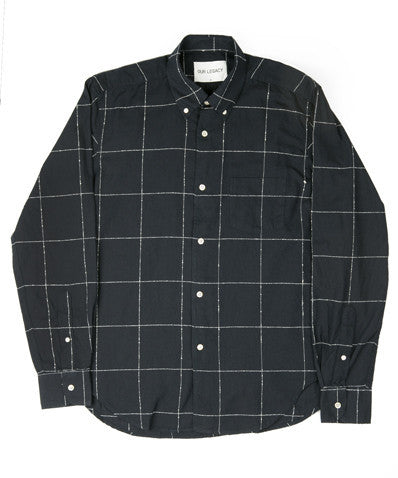 Our Legacy 1950's Shirt Navy Boucle Square
