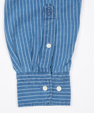 Pinstripe Oxford Indigo