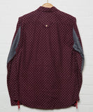 Dagger Shirt Wine Polka Dot
