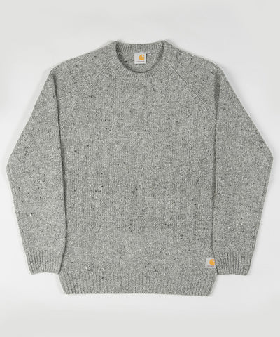 Carhartt Anglistic Sweater Dark Grey TGD Responsive