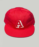 Ebbets Atlanta Crackers 1939 Leather Strap Cap Cherry