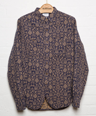 Eisenhower Navy Pattern Oversized shirt