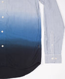 Wood Wood Gaudini Dip Dye Shirt  Canal Blue Dip Dye 