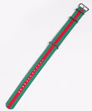 MWC 20mm Green and Red NATO Watch Strap