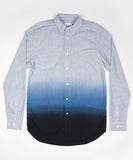 Wood Wood Gaudini Dip Dye Shirt  Canal Blue Dip Dye 