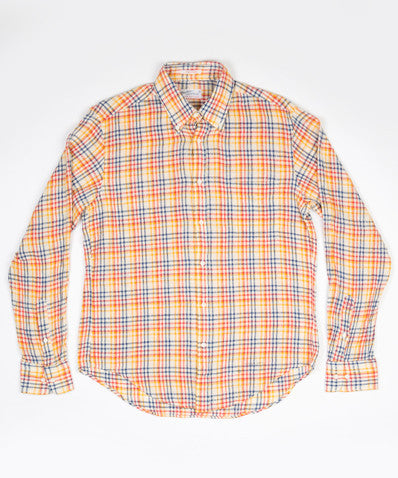 Gant Rugger Linen Crepe Check Shirt  Multi Colour 