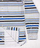 Wood Wood Ritchie Shirt  Blue Stripe 