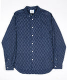 Wood Wood Paradiski Denim Dot Shirt  Blue Denim Dot 