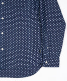 Wood Wood Paradiski Denim Dot Shirt  Blue Denim Dot 